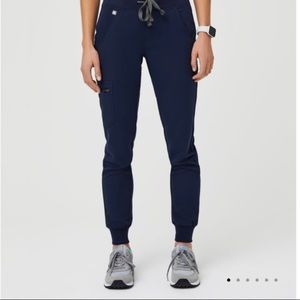 Zamora Jogger Scrub Pants - medium petite navy blue